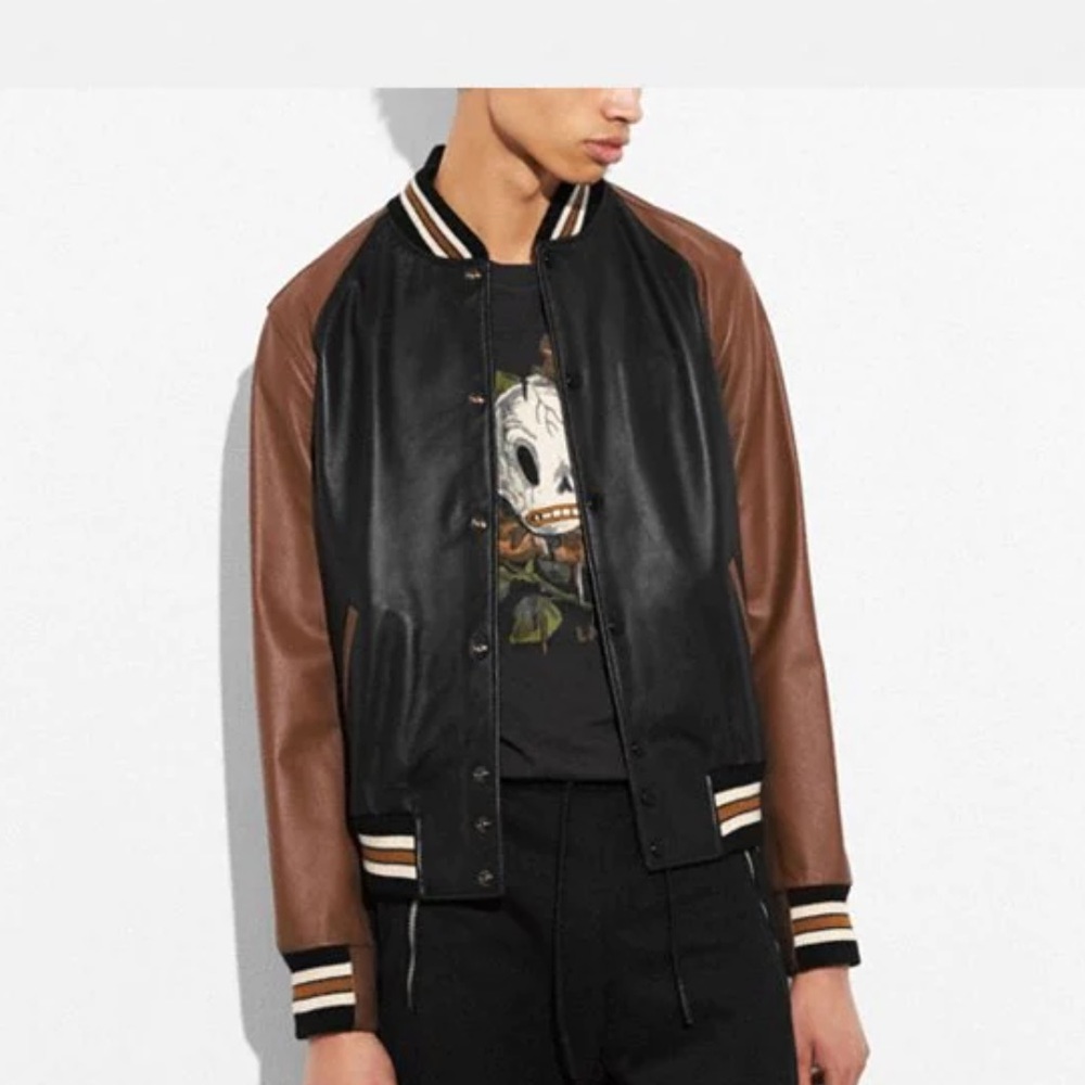Coach Leather Varsity Jacket